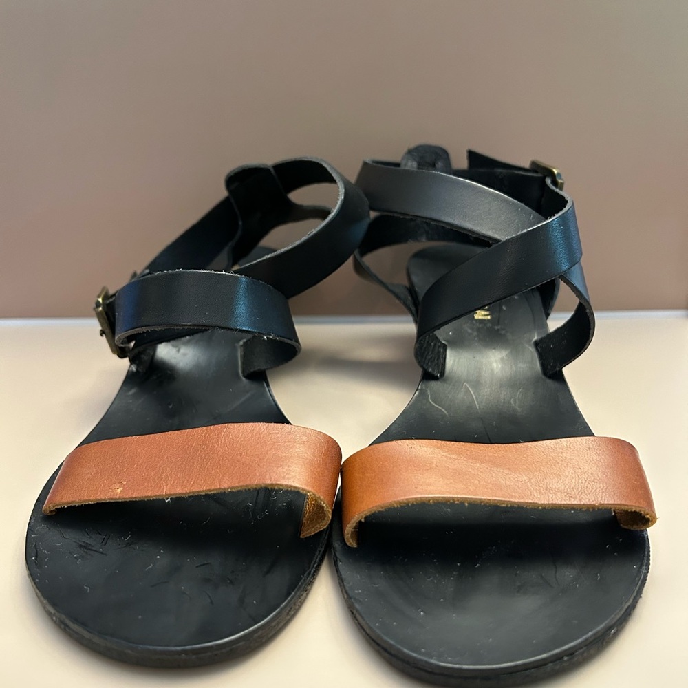 Stylish Black and Brown Women's Sandals